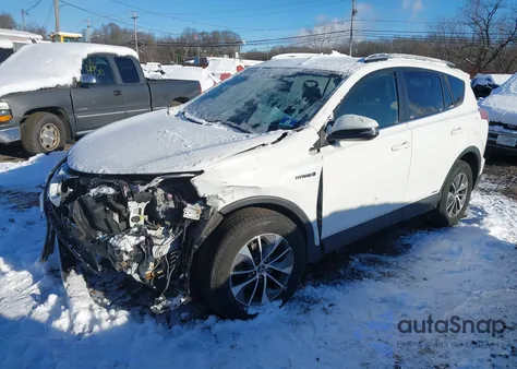2016 Toyota Rav4 Hybrid Xle z USA, uszkodzony, nr VIN JTMRJREV2GD036949